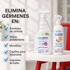 CleanSmart Spray desinfectante para juguetes mata el 99,9% de los virus y bacterias, sin enjuague